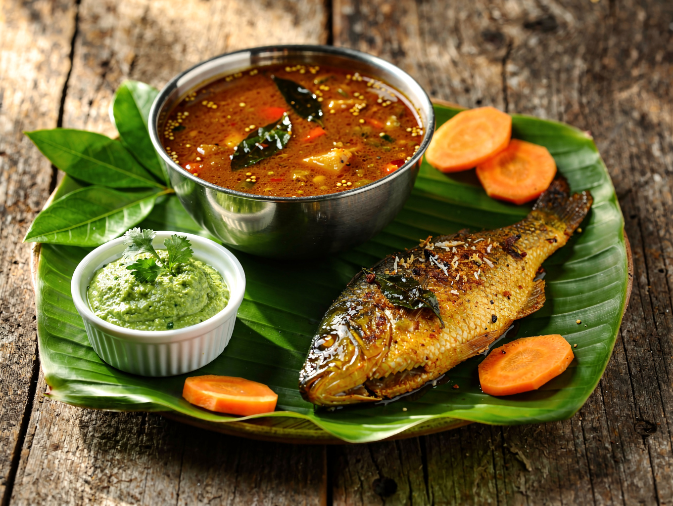 Traditional coastal Karnataka food spread